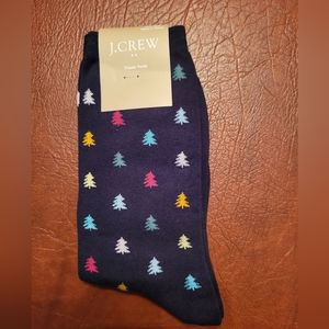 Women's Multicoloured Christmas Tree Trouser Socks, New With Tags